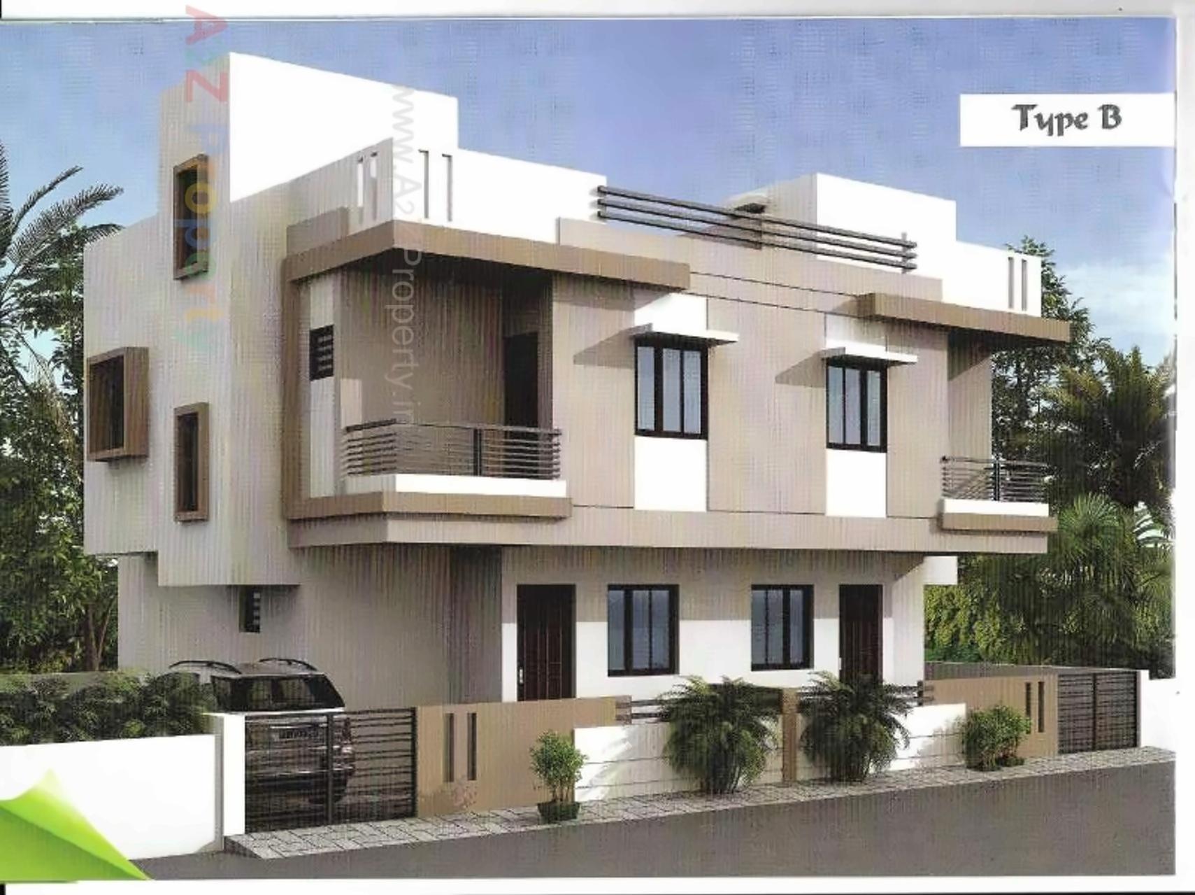 3D Elevation of real estate project Al Marhaba Park located at Karodiya, Vadodara, Gujarat