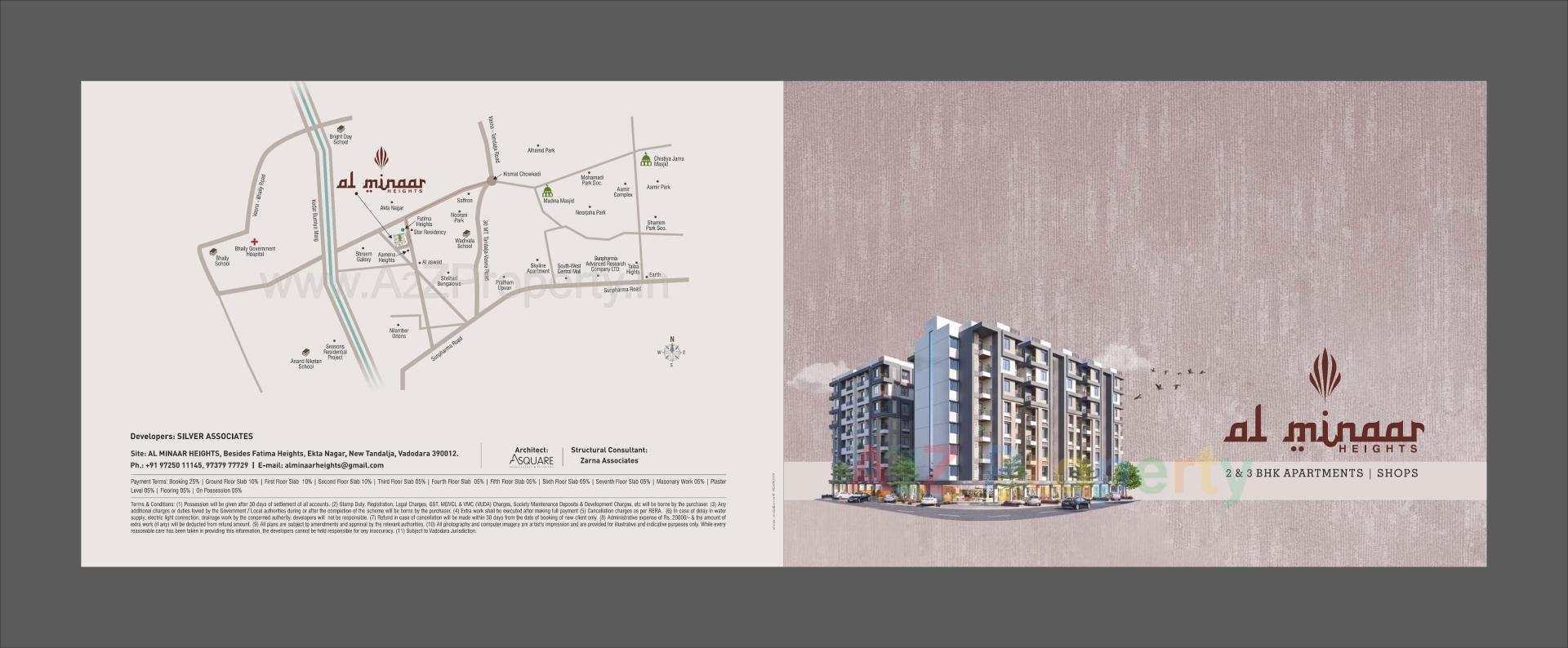  of real estate project Al Minaar Heights located at Tandalja, Vadodara, Gujarat