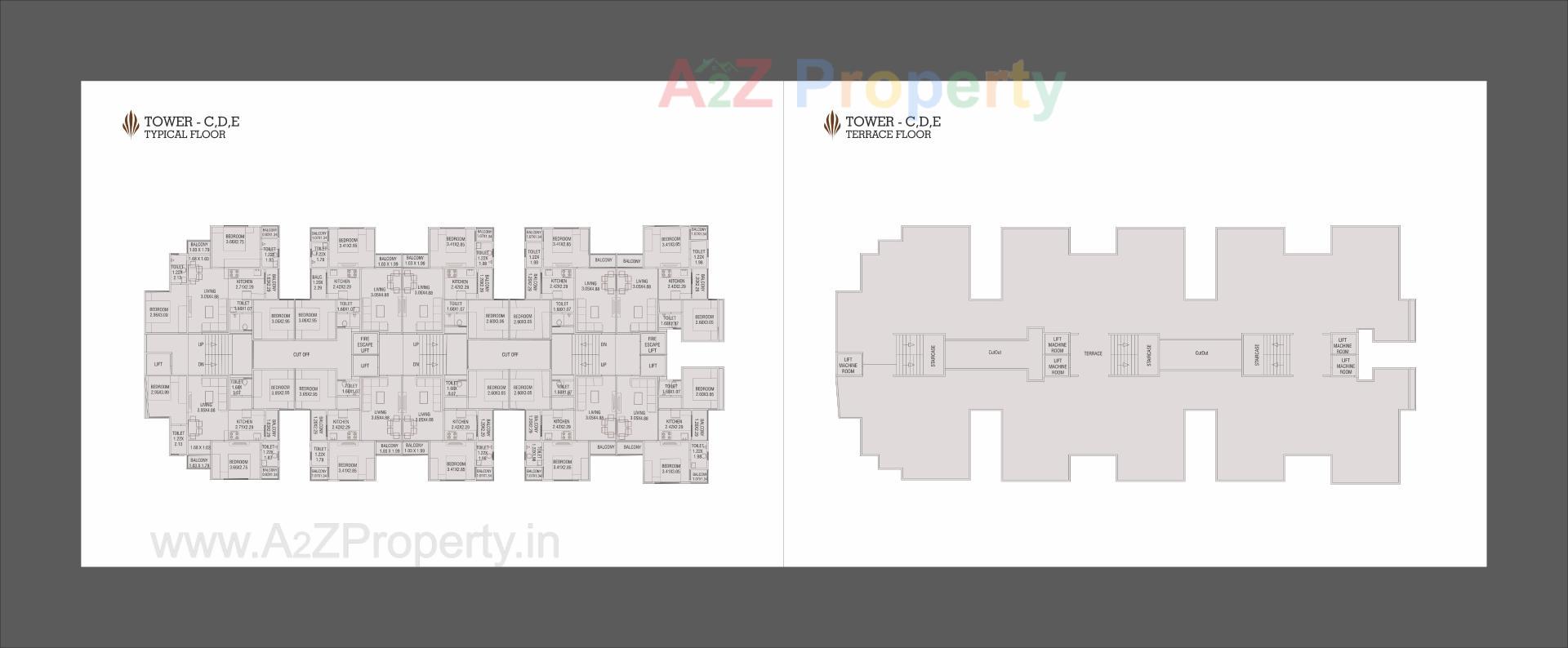 Layout of real estate project Al Minaar Heights located at Tandalja, Vadodara, Gujarat
