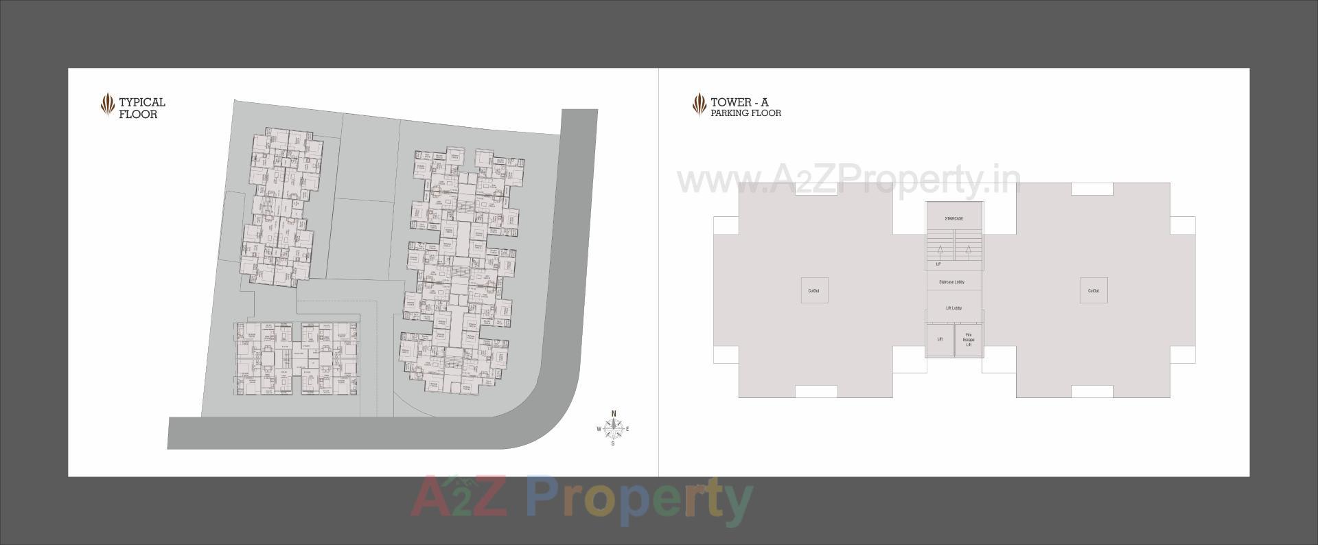Layout of real estate project Al Minaar Heights located at Tandalja, Vadodara, Gujarat