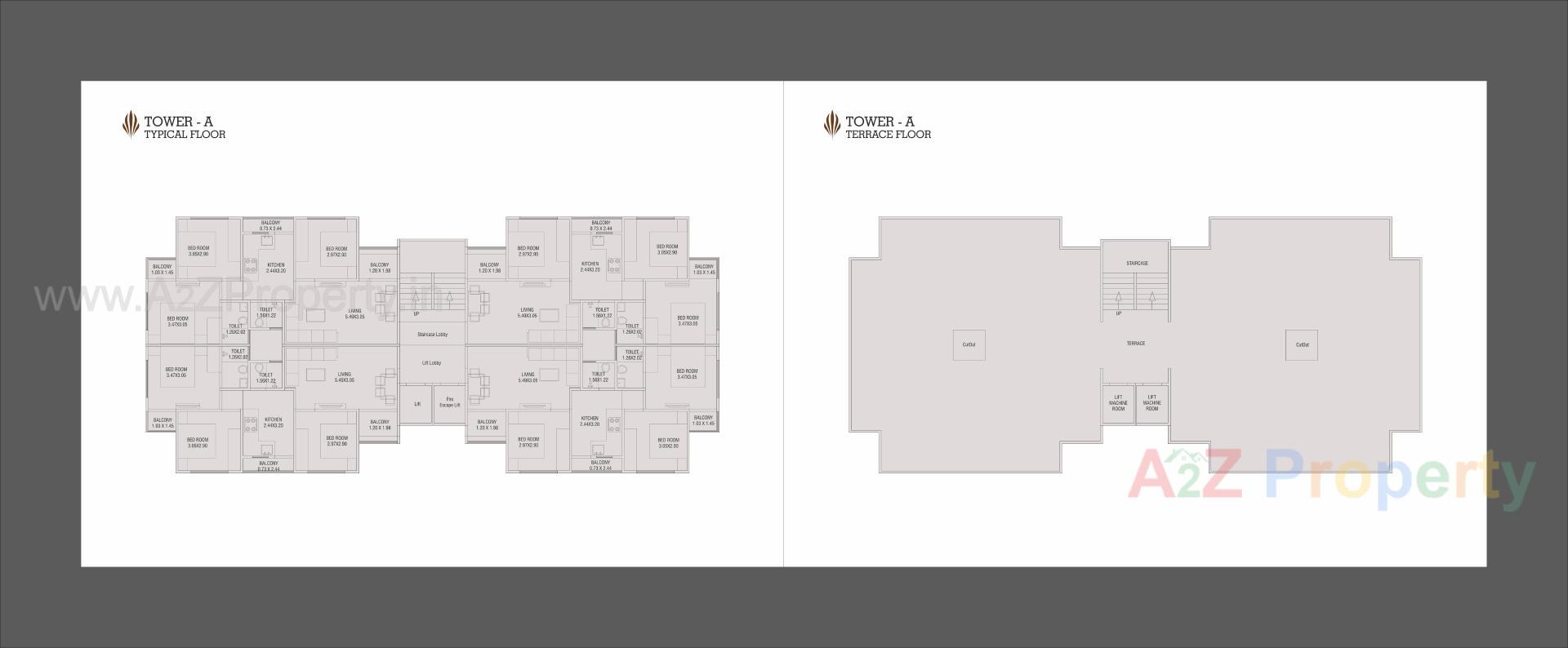 Layout of real estate project Al Minaar Heights located at Tandalja, Vadodara, Gujarat
