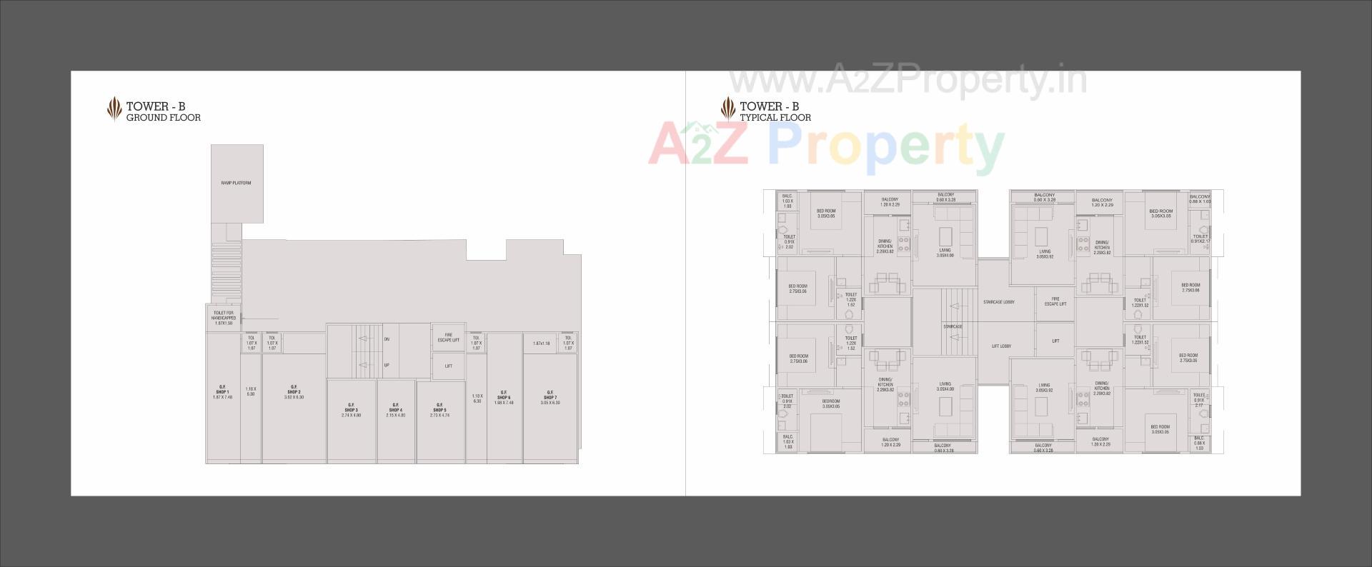 Layout of real estate project Al Minaar Heights located at Tandalja, Vadodara, Gujarat