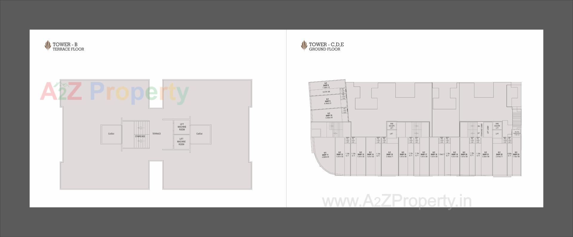 Layout of real estate project Al Minaar Heights located at Tandalja, Vadodara, Gujarat