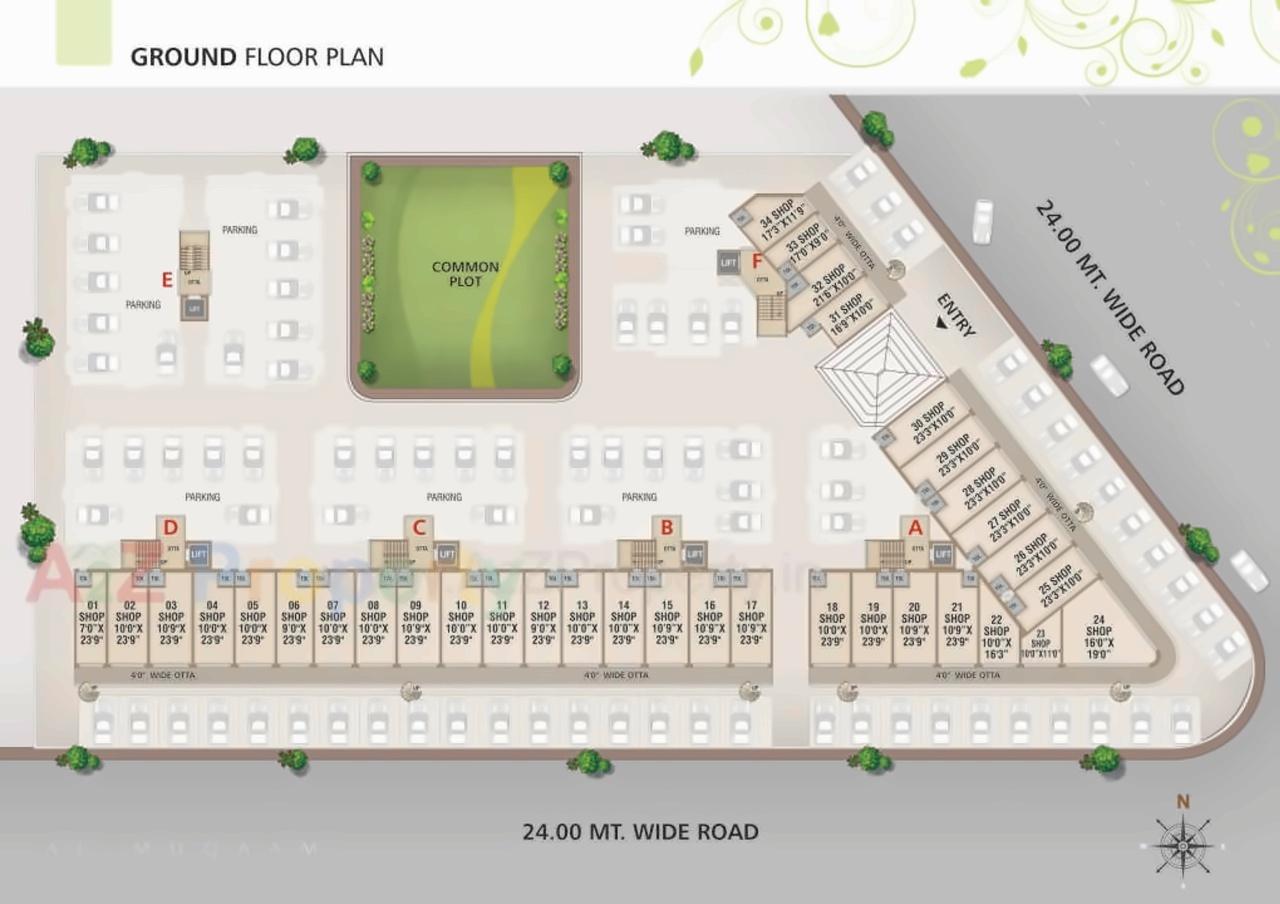 Layout of real estate project Al   Muqaam located at Tandalaja, Vadodara, Gujarat