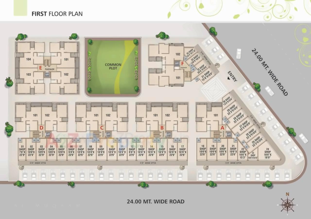 Layout of real estate project Al   Muqaam located at Tandalaja, Vadodara, Gujarat