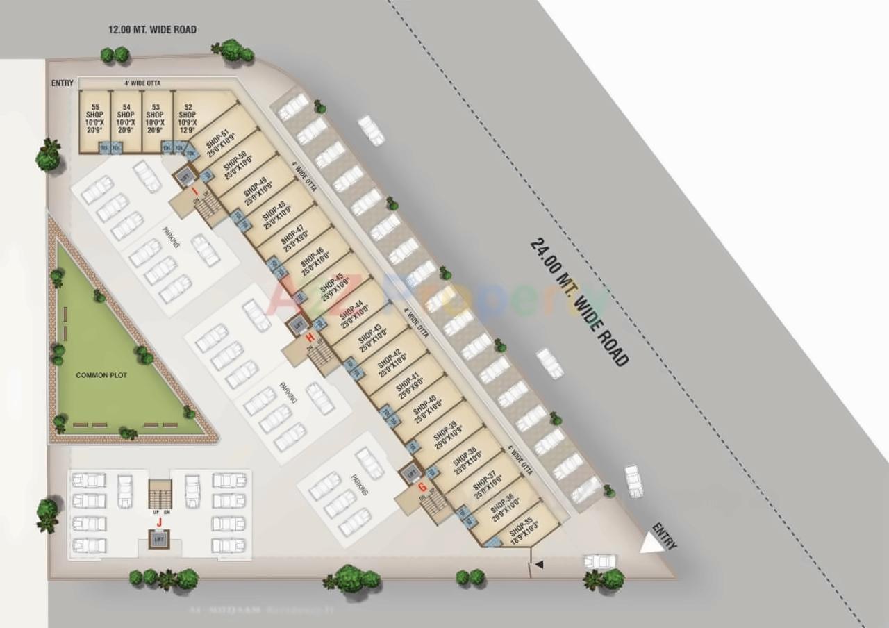 Layout of real estate project Al   Muqaam located at Tandalaja, Vadodara, Gujarat