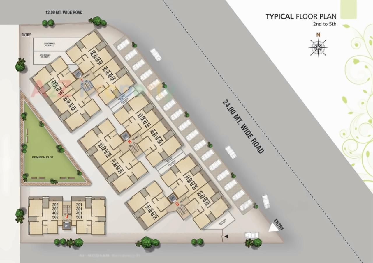 Layout of real estate project Al   Muqaam located at Tandalaja, Vadodara, Gujarat