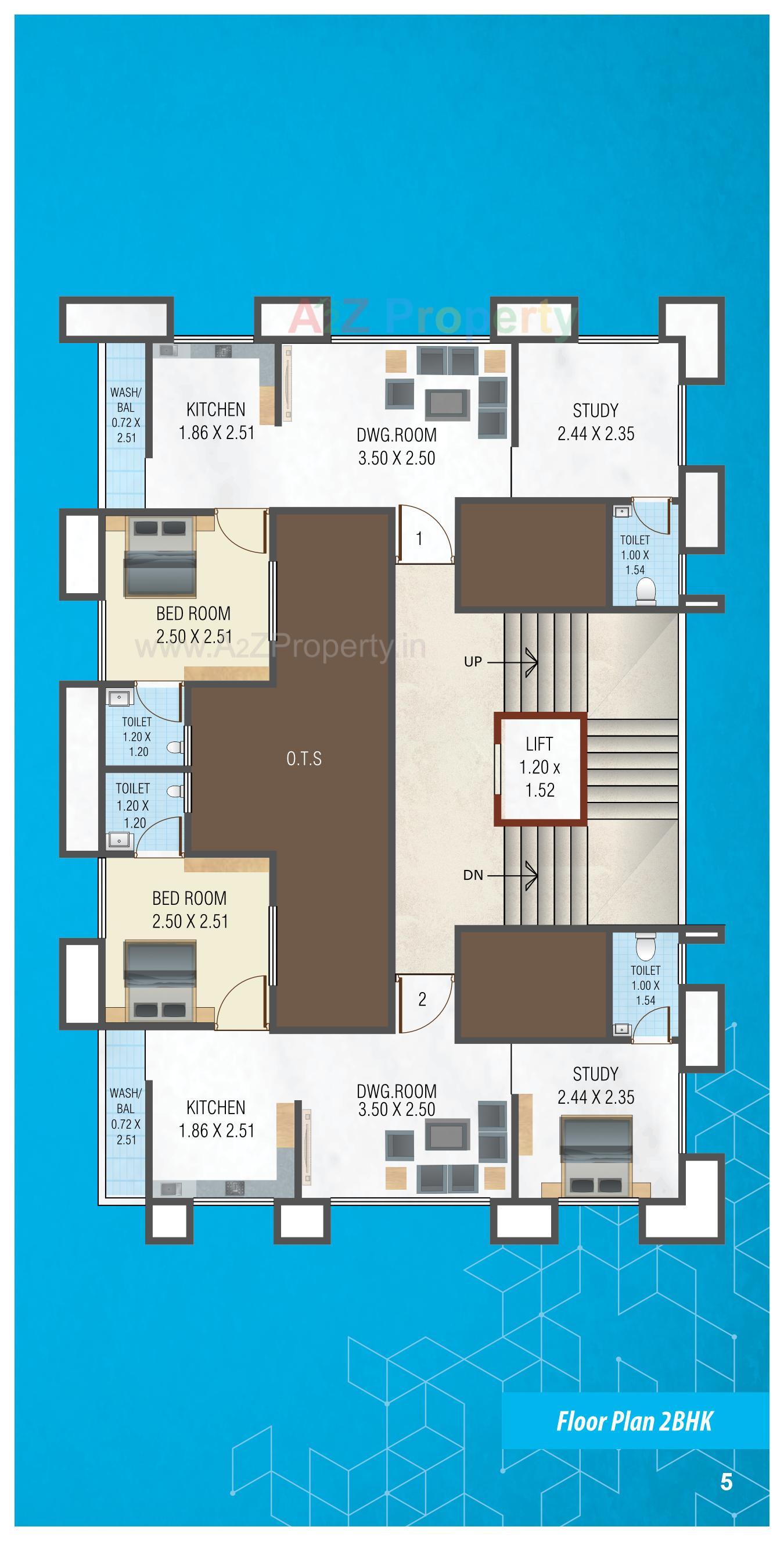 Layout of real estate project Al Rayyan Residency located at Gorwa, Vadodara, Gujarat