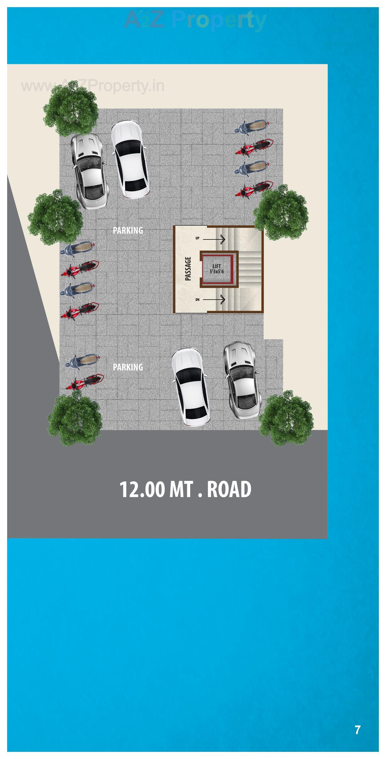 Layout of real estate project Al Rayyan Residency located at Gorwa, Vadodara, Gujarat
