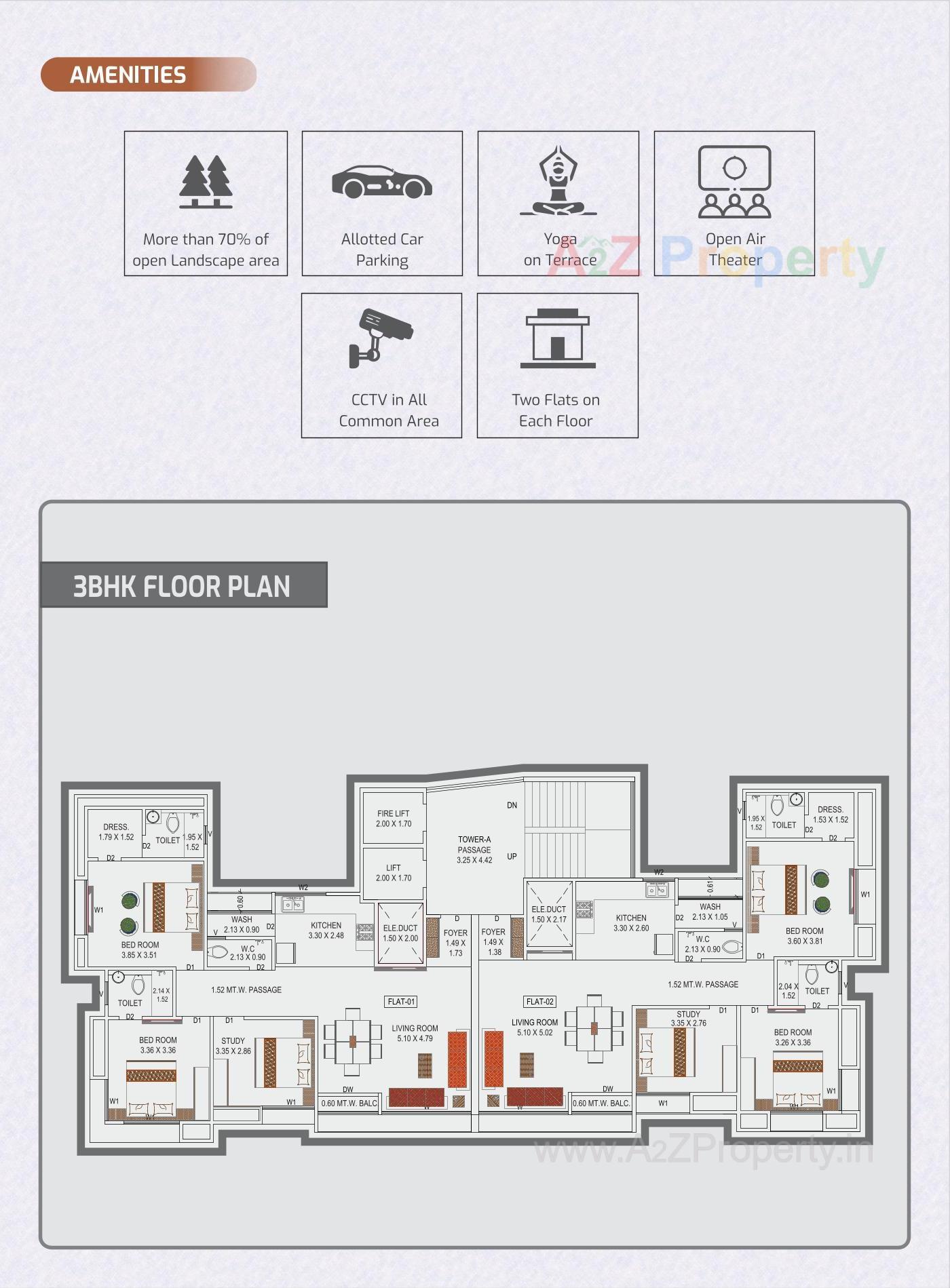 Layout of real estate project Aldea Primero located at Vadodara, Vadodara, Gujarat