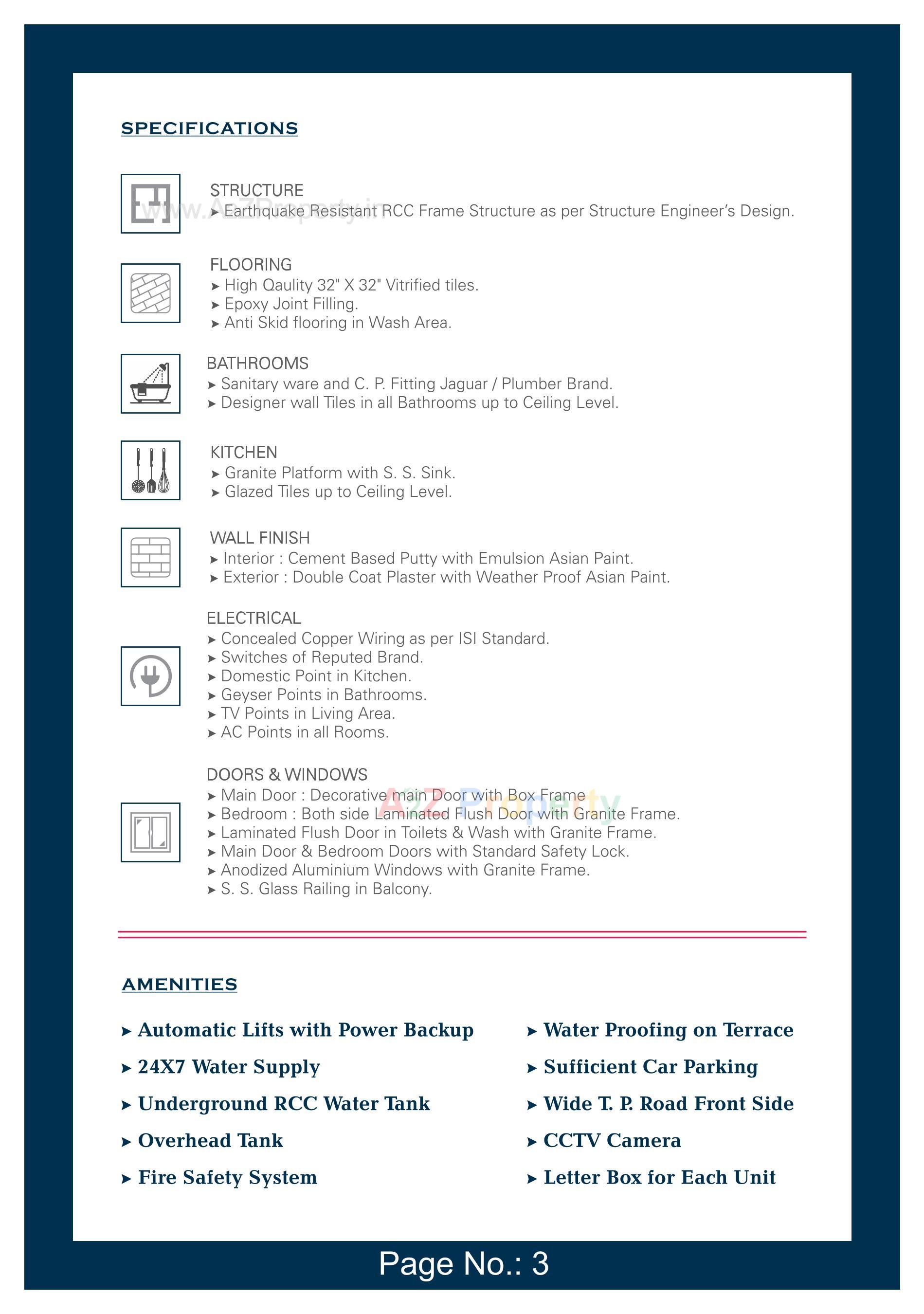  of real estate project Ali Hasan Residency located at Bapod, Vadodara, Gujarat