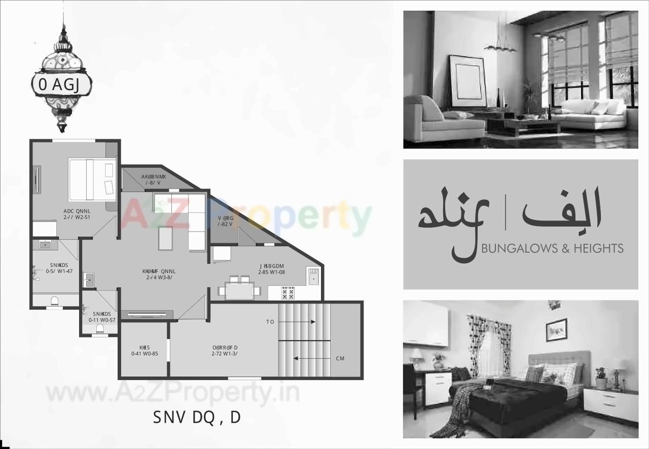Layout of real estate project Alif Bunglows   Heights located at Gorva, Vadodara, Gujarat