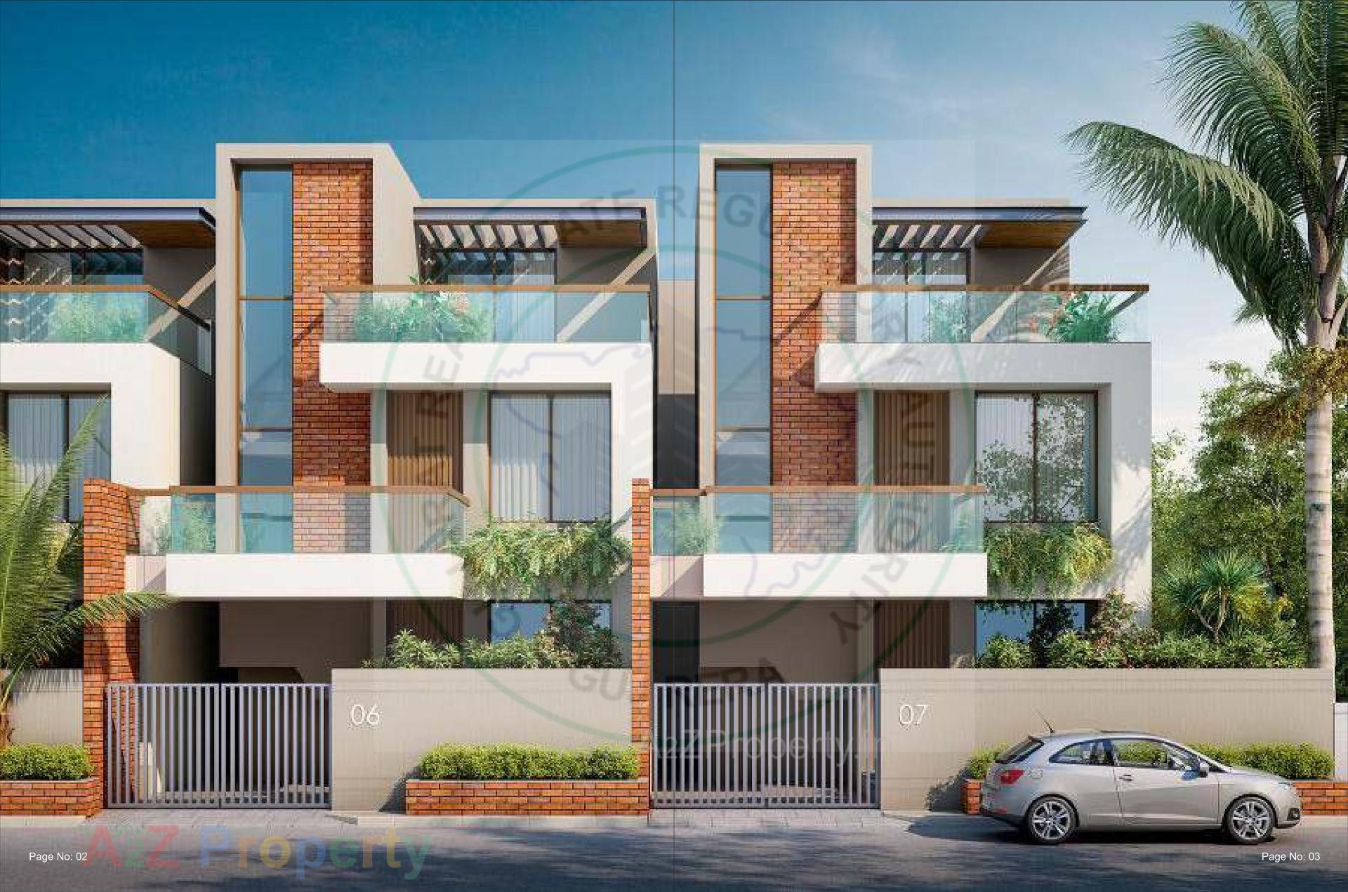 3D Elevation of real estate project Alora located at Bill, Vadodara, Gujarat