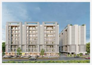 Elevation of real estate project Alpha Avenue located at Tandalja, Vadodara, Gujarat