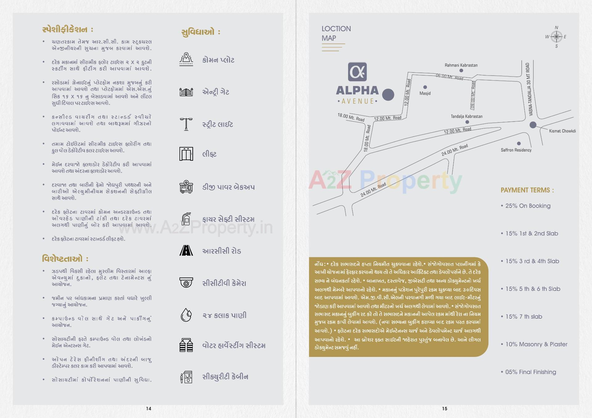  of real estate project Alpha Avenue located at Tandalja, Vadodara, Gujarat