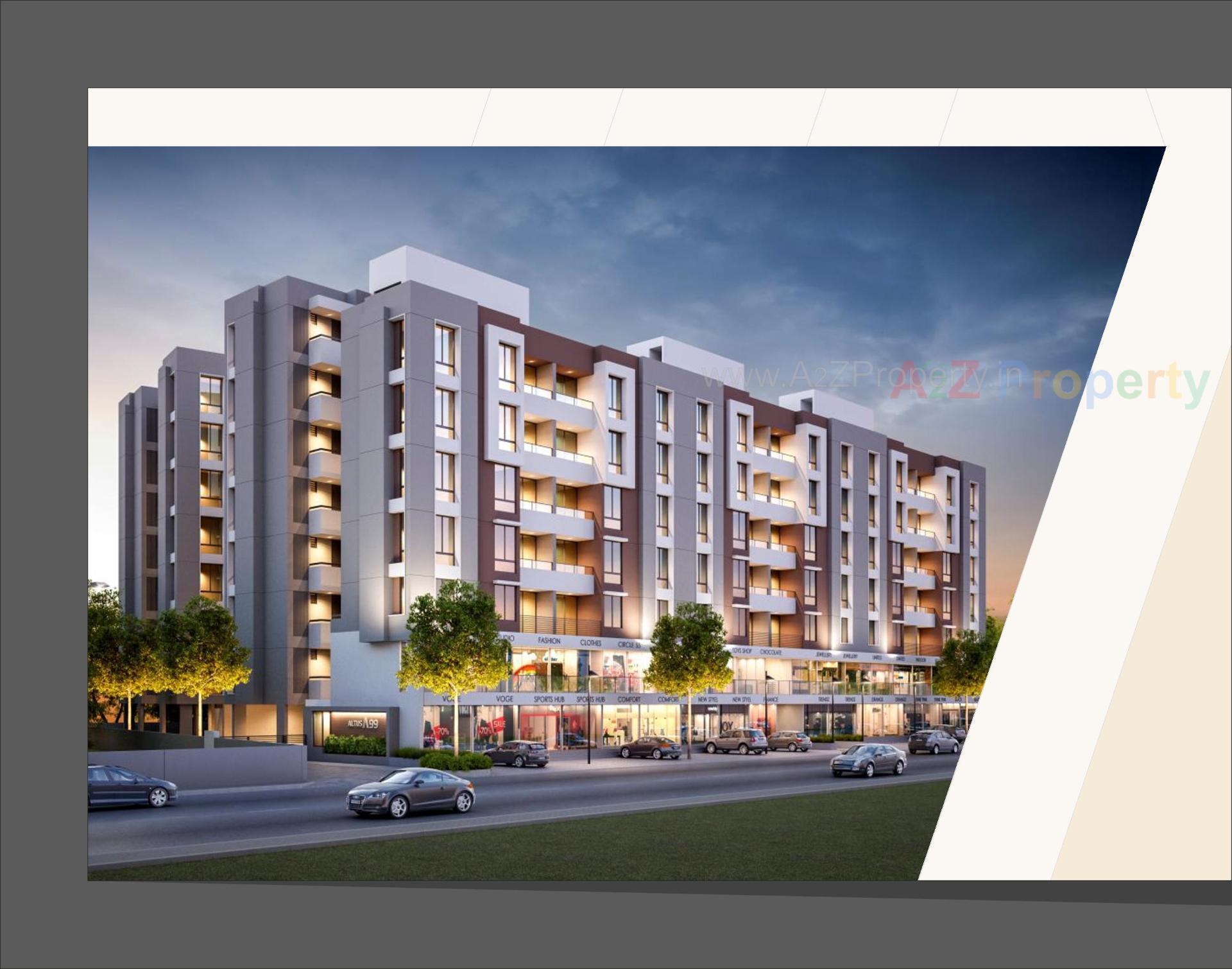 3D Elevation of real estate project Altus located at Sevasi, Vadodara, Gujarat