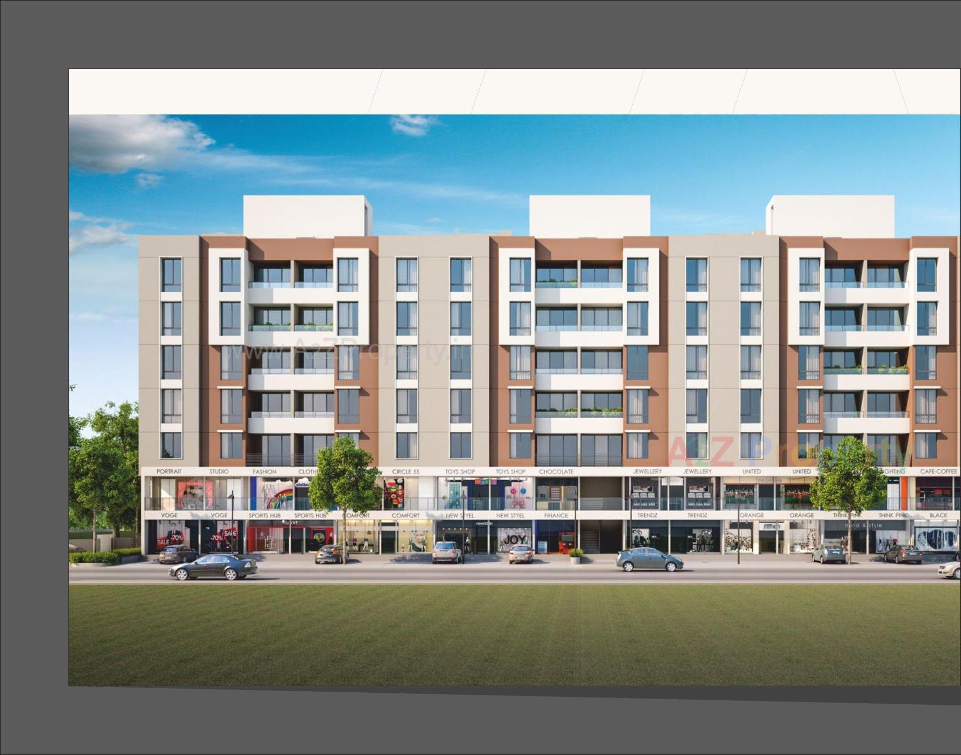 3D Elevation of real estate project Altus located at Sevasi, Vadodara, Gujarat
