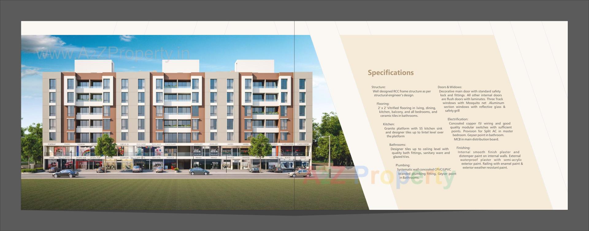 3D Elevation of real estate project Altus located at Sevasi, Vadodara, Gujarat