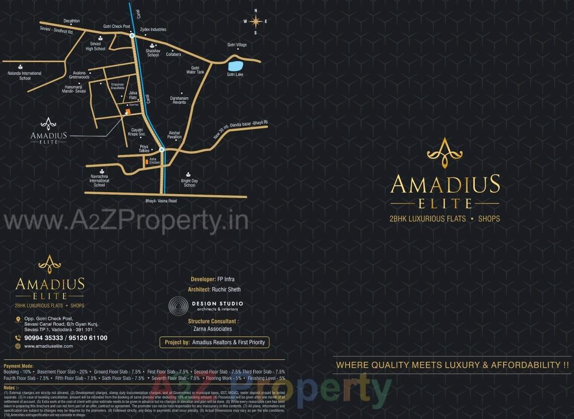  of real estate project Amadius Elite located at Sevasi, Vadodara, Gujarat