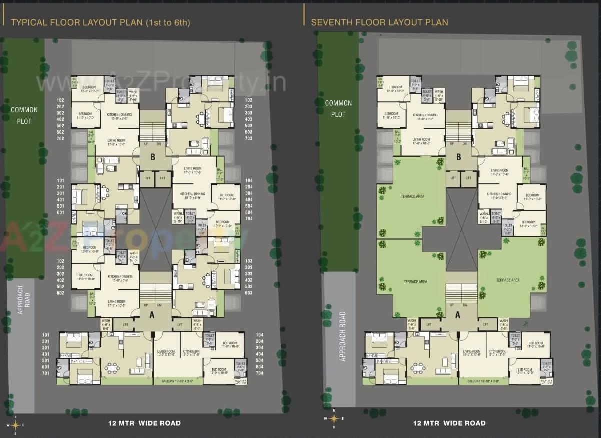 Layout of real estate project Amadius Elite located at Sevasi, Vadodara, Gujarat