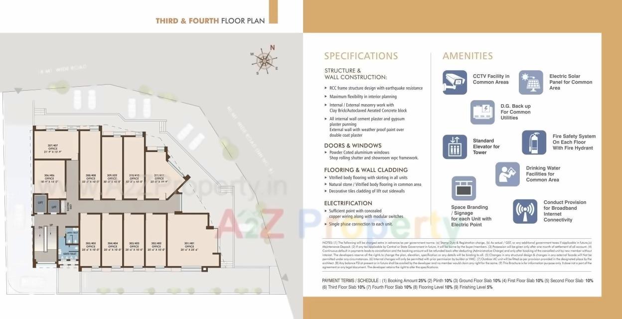 Layout of real estate project Amar Icon located at Chhani, Vadodara, Gujarat