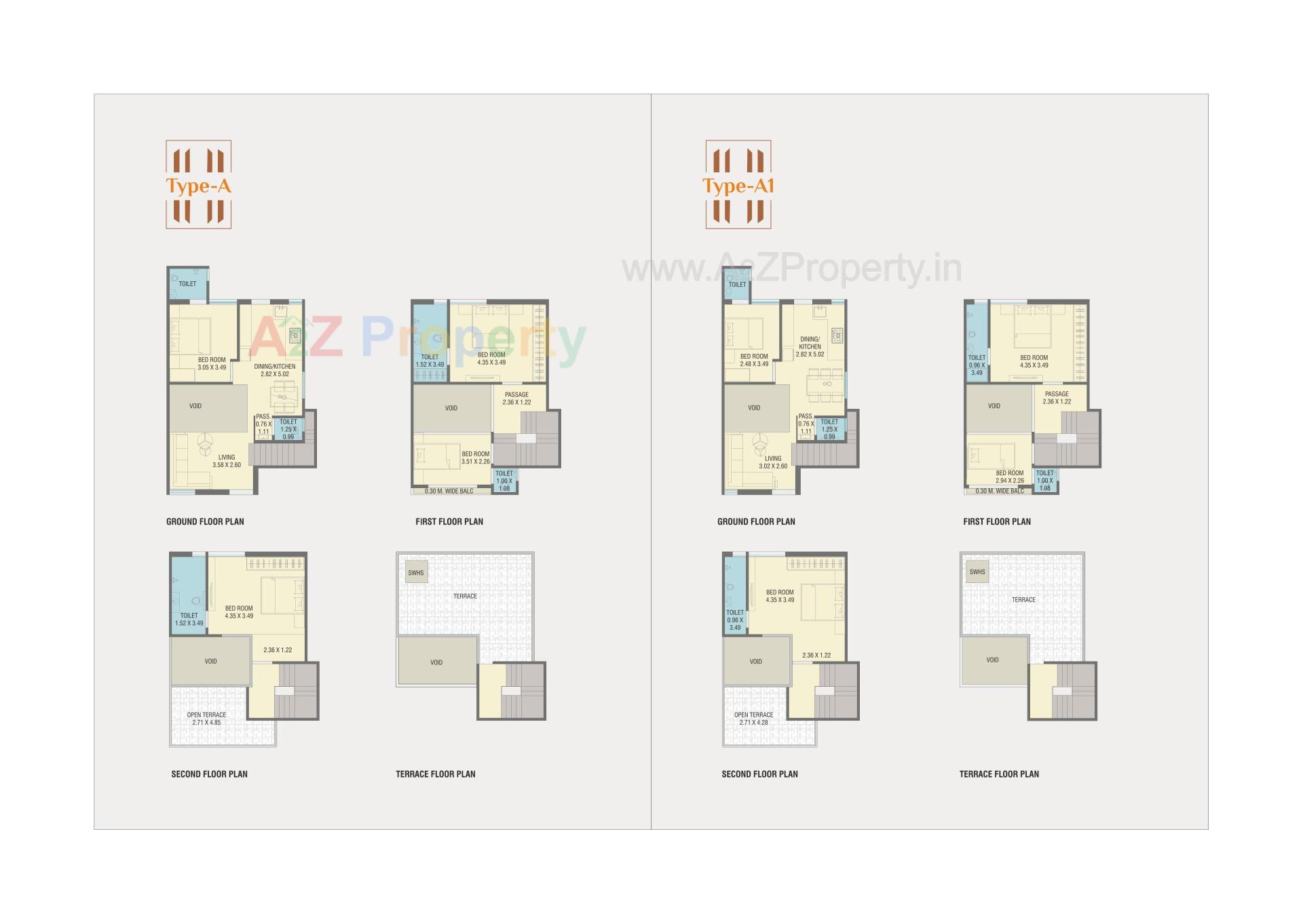 Layout of real estate project Amardeep Harmony located at Chhani, Vadodara, Gujarat