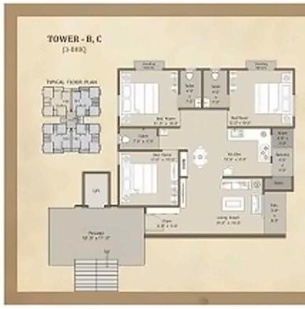 Layout of real estate project Amardeep Heritage located at Vadodara, Vadodara, Gujarat
