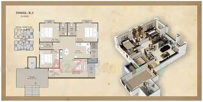 Layout of real estate project Amardeep Heritage located at Vadodara, Vadodara, Gujarat