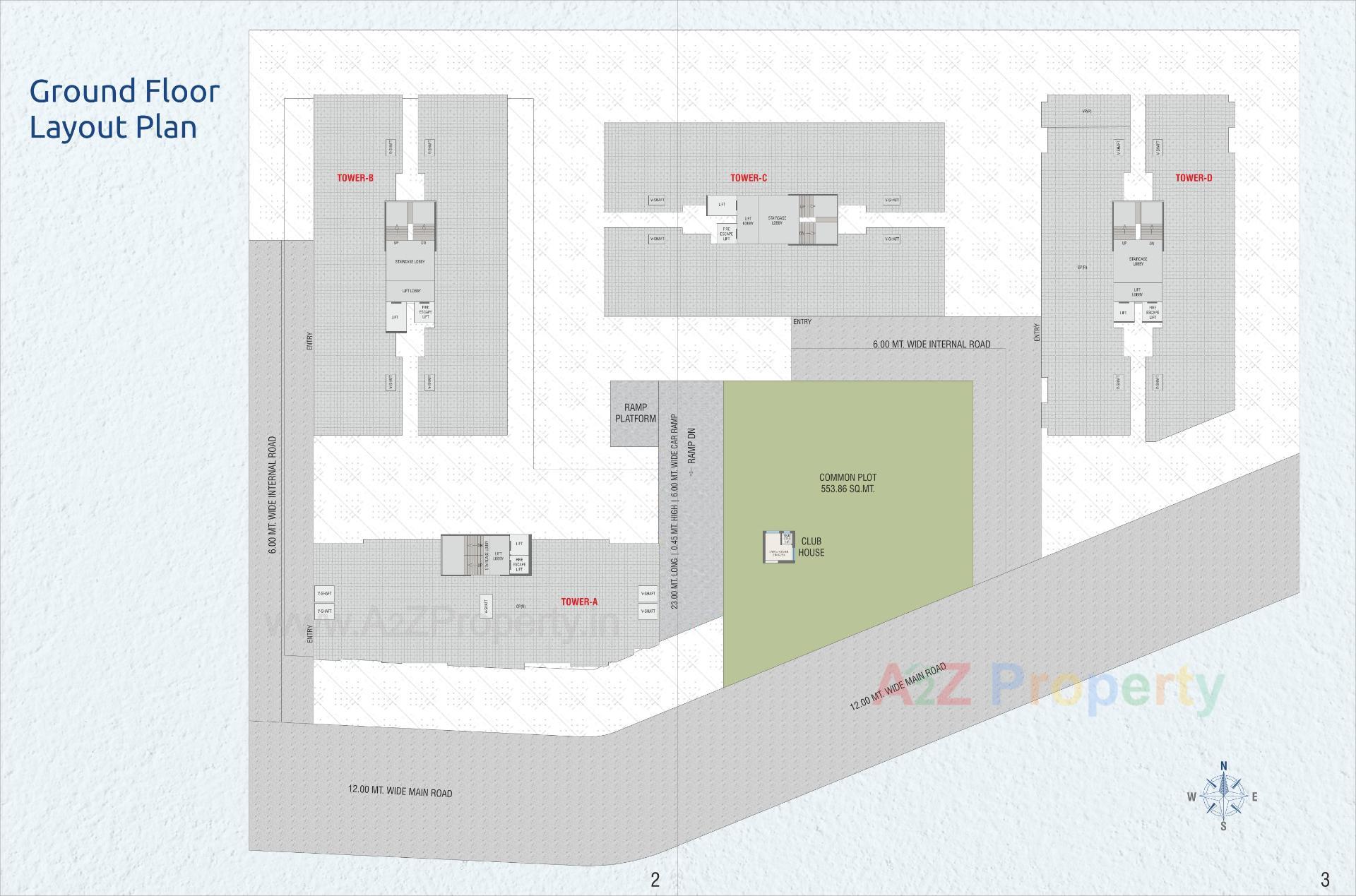 Layout of real estate project Amardeep Infinity located at Harni, Vadodara, Gujarat