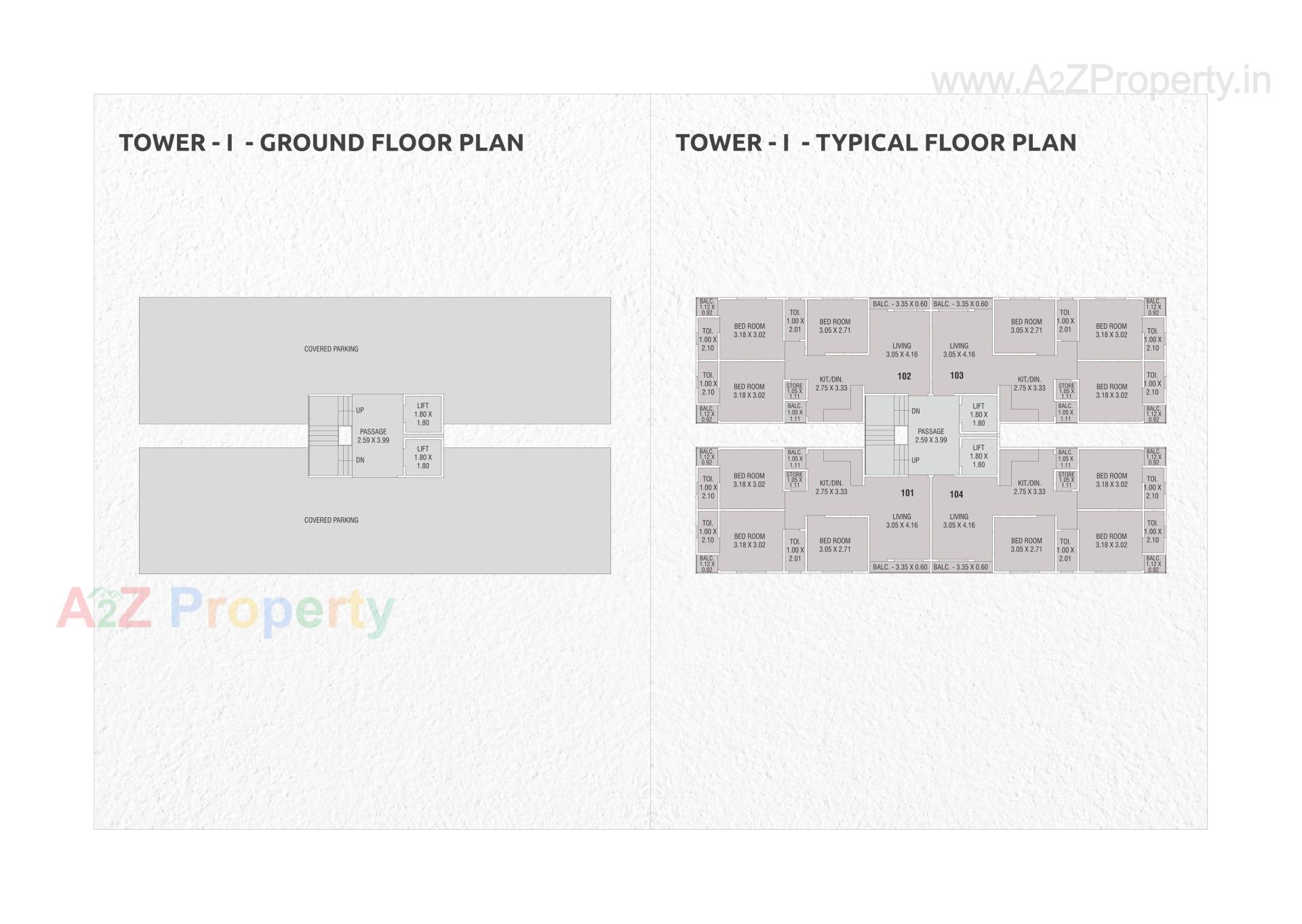 Layout of real estate project Amardeep Landmark located at Sayajipura, Vadodara, Gujarat