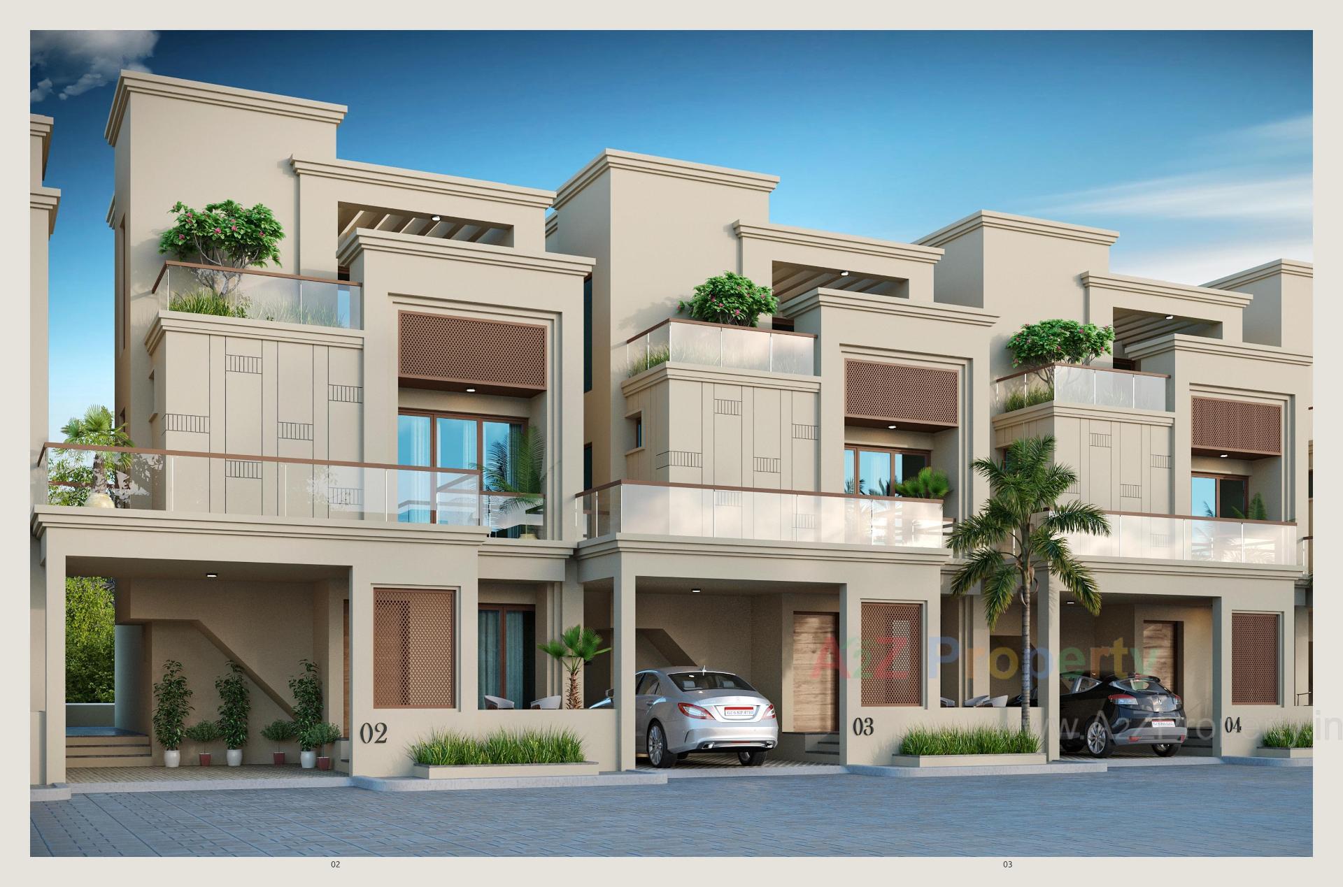 3D Elevation of real estate project Amardeep Luxuria located at Vadsar, Vadodara, Gujarat