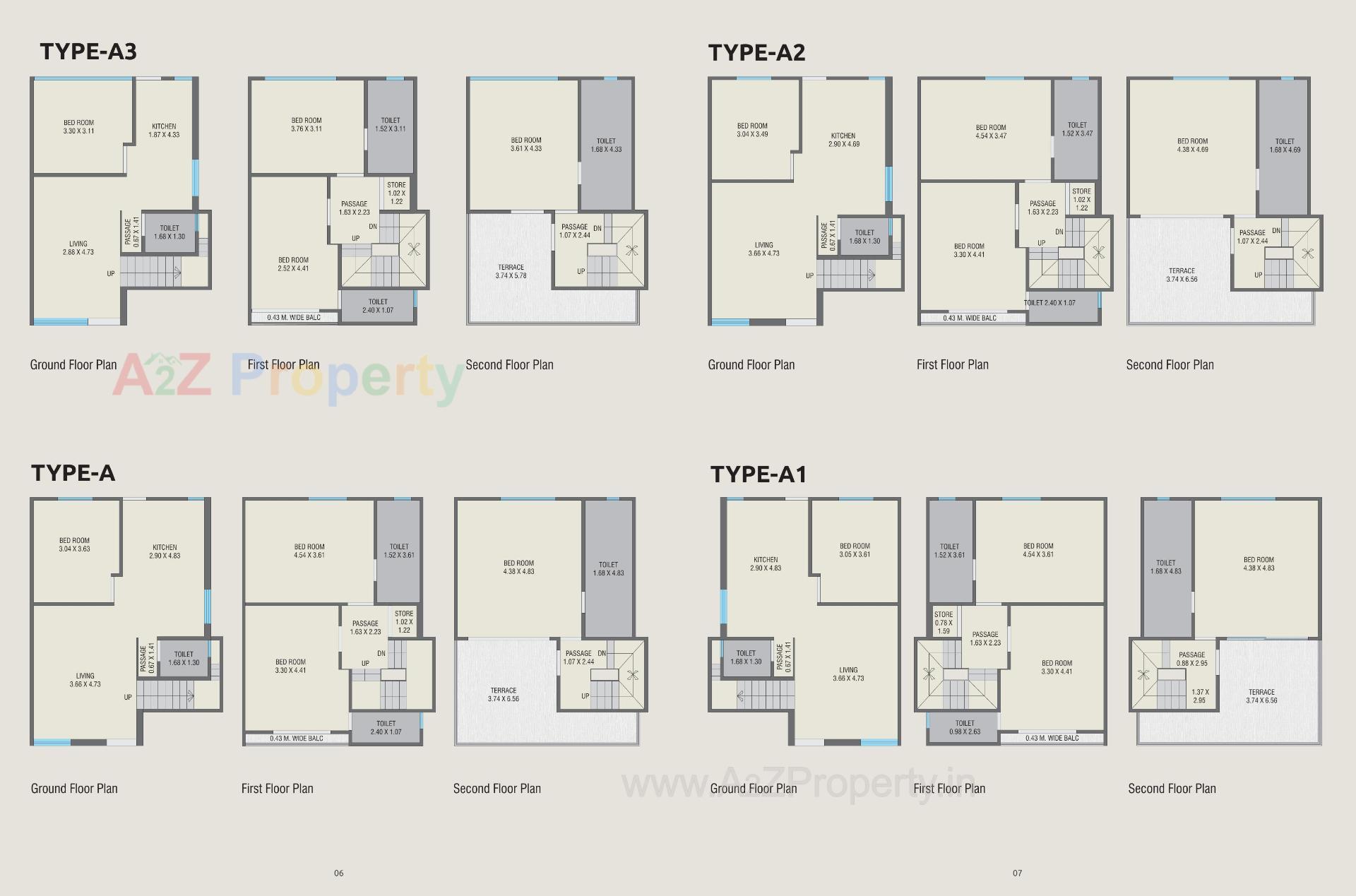 Layout of real estate project Amardeep Luxuria located at Vadsar, Vadodara, Gujarat