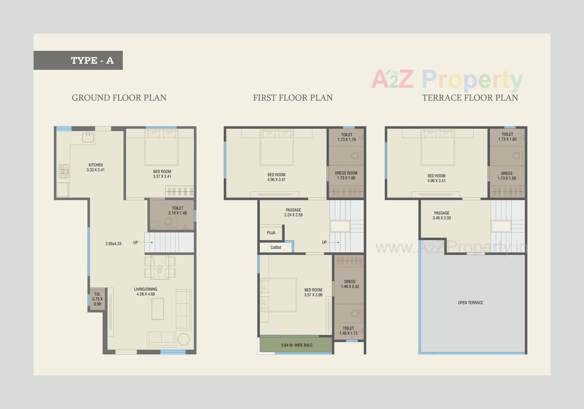 Layout of real estate project Amardeep Villa located at Chani, Vadodara, Gujarat