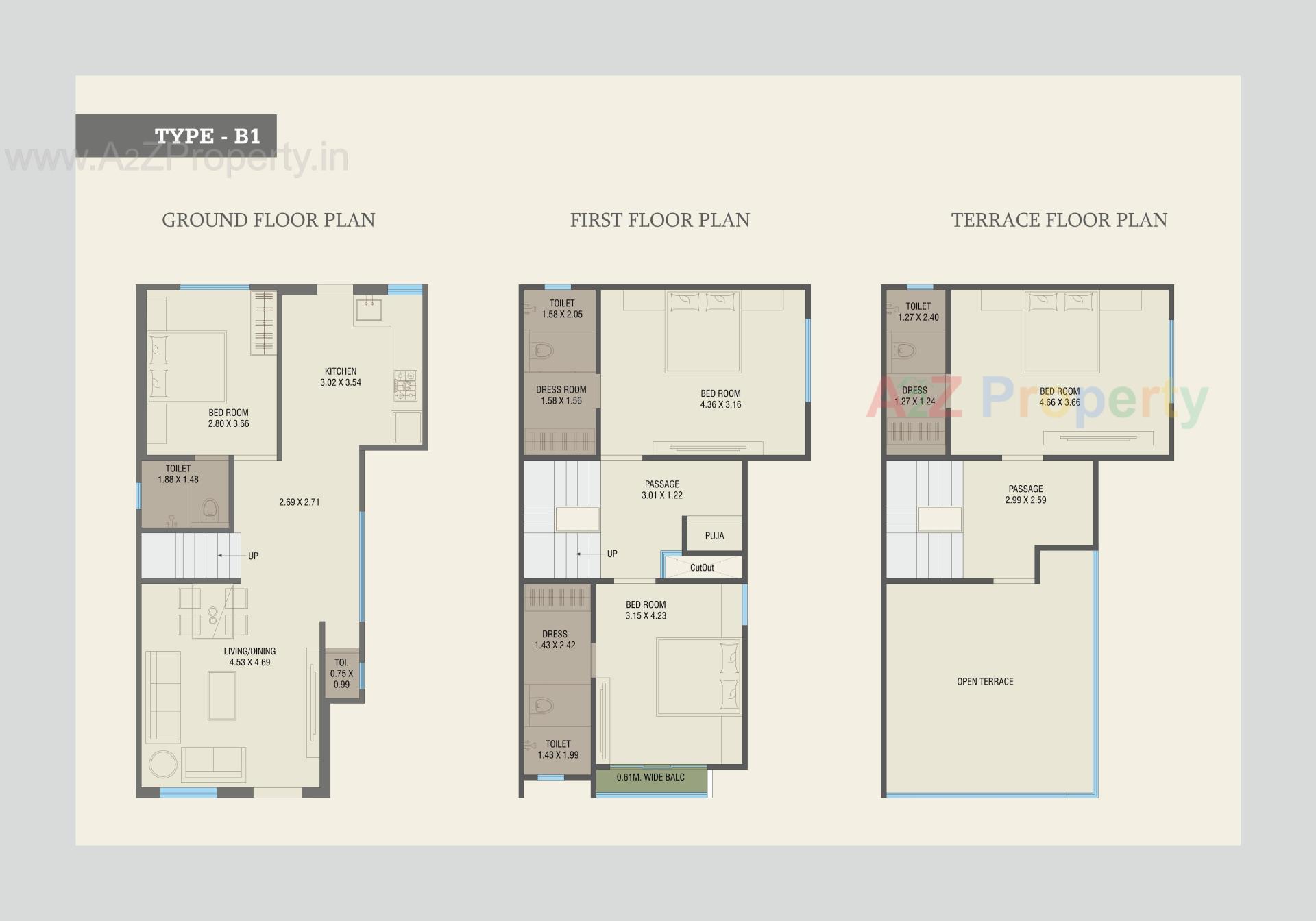 Layout of real estate project Amardeep Villa located at Chani, Vadodara, Gujarat