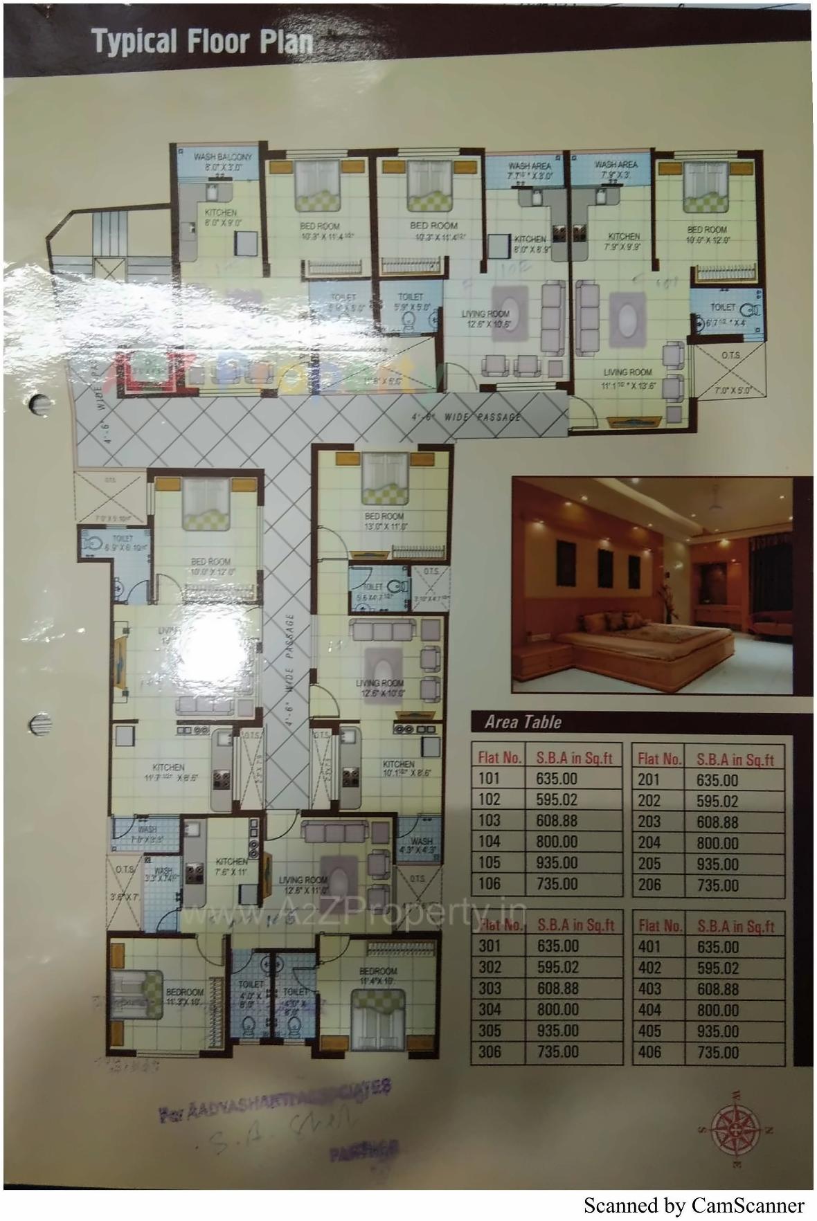 Layout of real estate project Ambe Villa located at Wadi, Vadodara, Gujarat