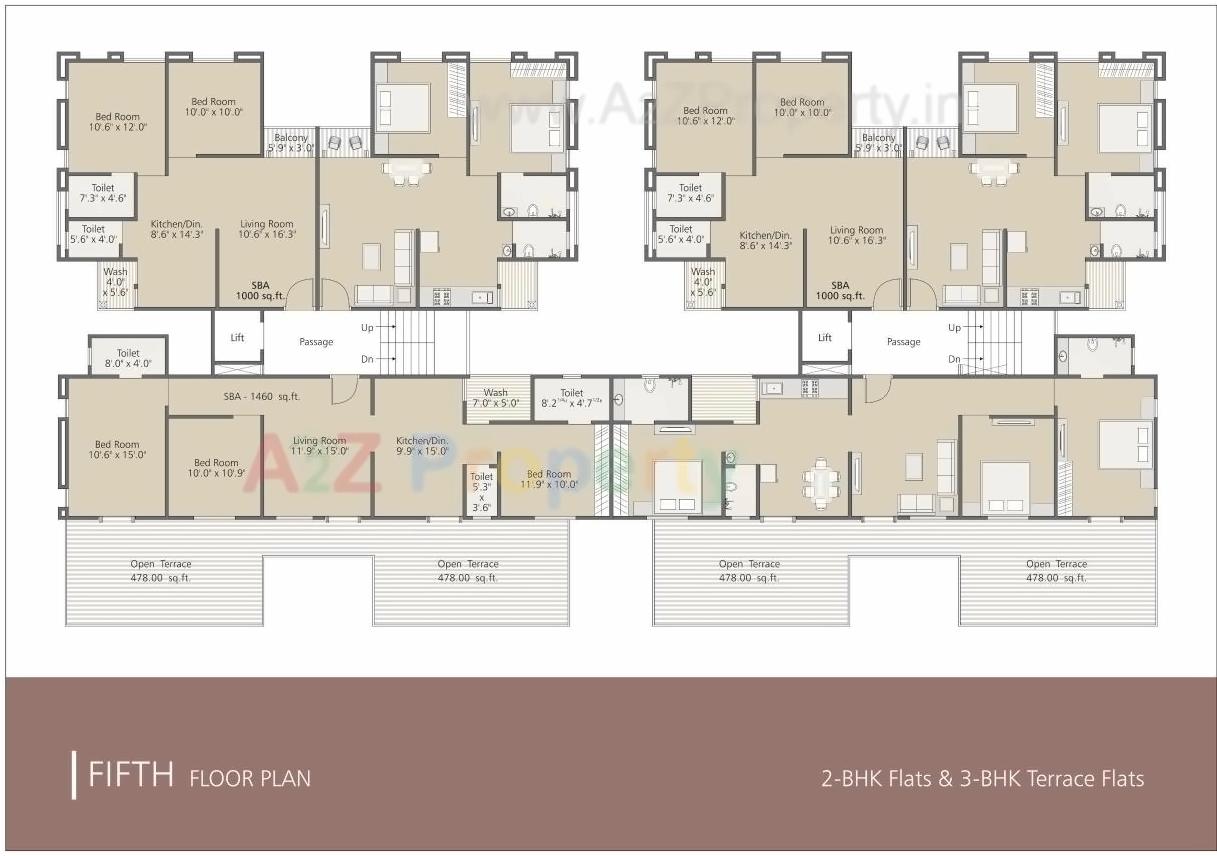 Layout of real estate project Ambika Avenue located at Vadodara, Vadodara, Gujarat