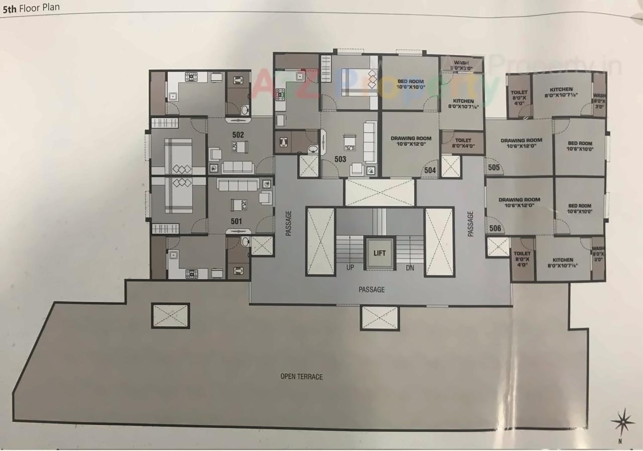 Layout of real estate project Amrapali Resicom located at Nimetha, Vadodara, Gujarat
