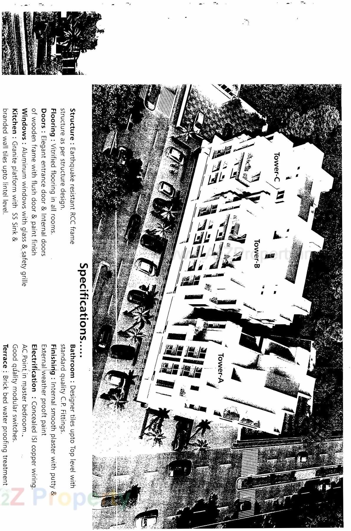 Layout of real estate project Anand Exotica located at Sevasi, Vadodara, Gujarat