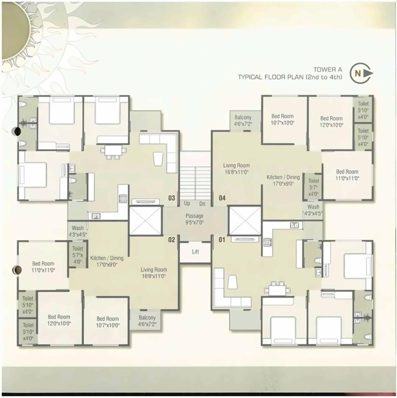Layout of real estate project Anand Kiran located at Bhayli, Vadodara, Gujarat