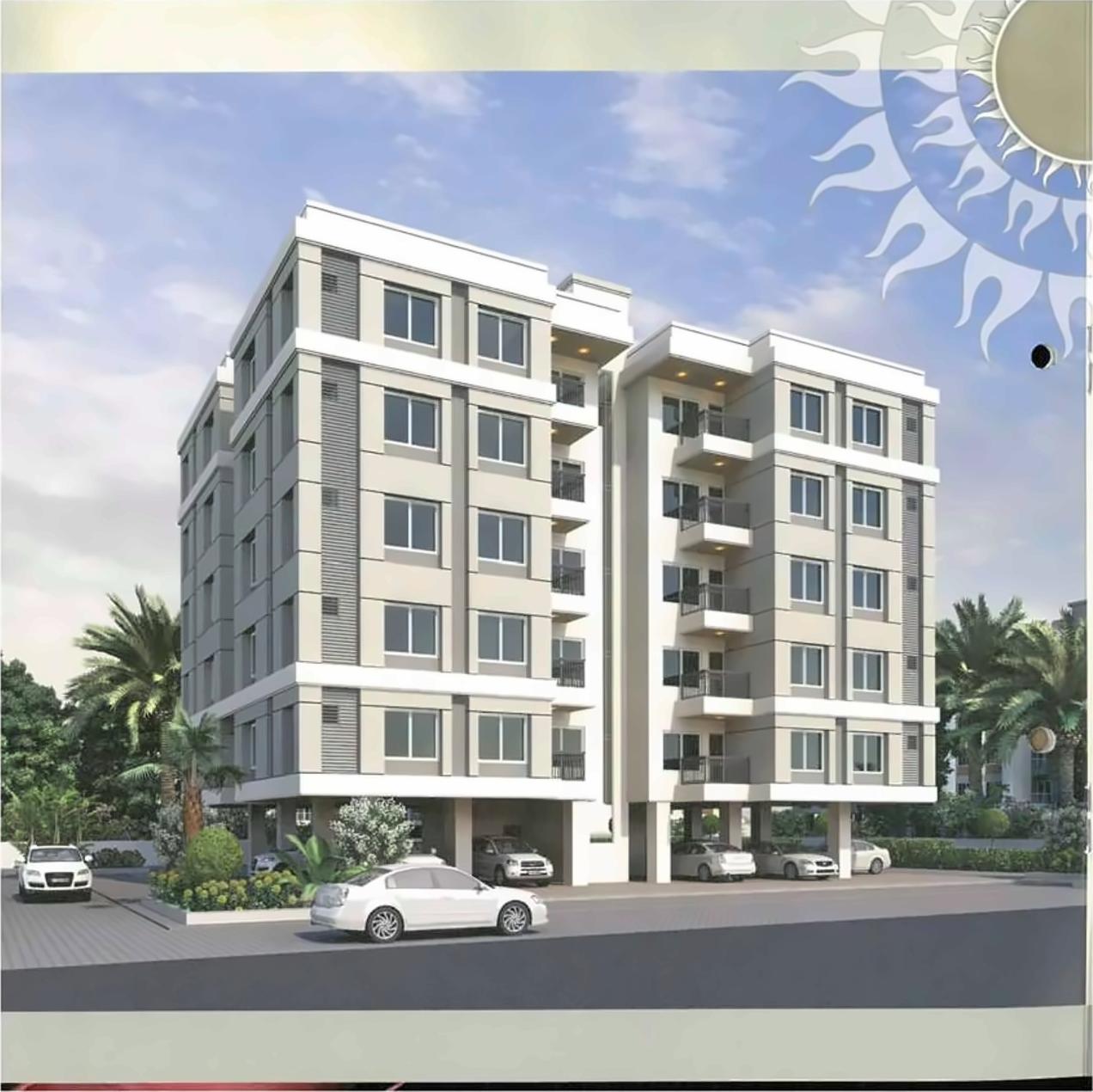 3D Elevation of real estate project Anand Kiran located at Bhayli, Vadodara, Gujarat