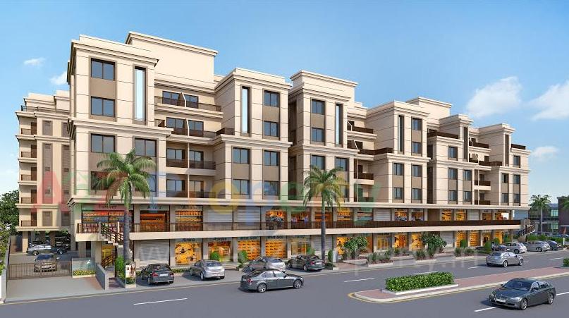 3D Elevation of real estate project Anandvan Residency located at Sevasi, Vadodara, Gujarat