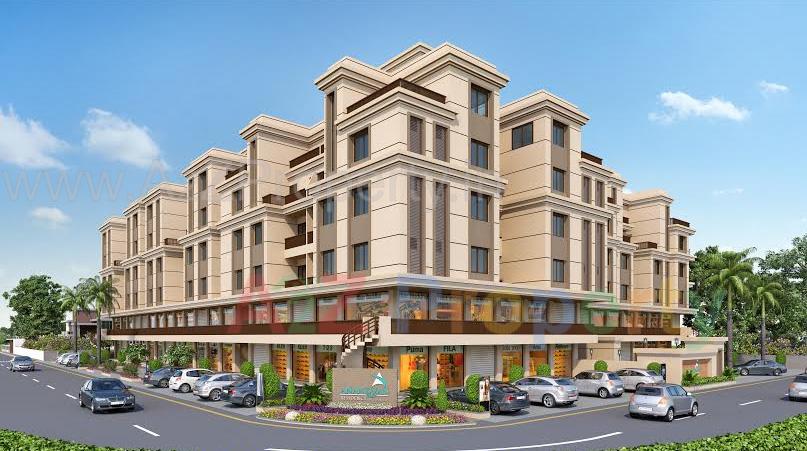 3D Elevation of real estate project Anandvan Residency located at Sevasi, Vadodara, Gujarat