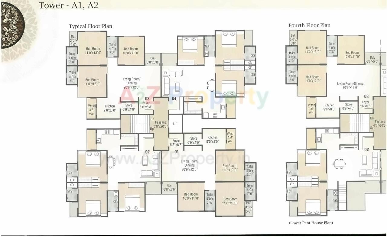 Layout of real estate project Anandvan Residency located at Sevasi, Vadodara, Gujarat