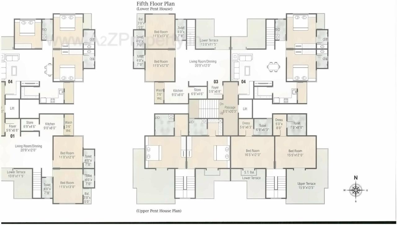 Layout of real estate project Anandvan Residency located at Sevasi, Vadodara, Gujarat