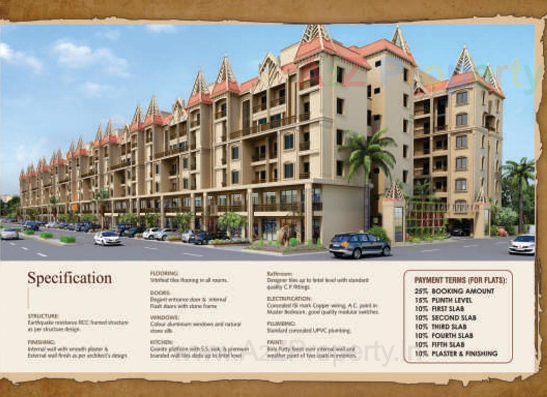 3D Elevation of real estate project Ananta Safal located at Jesangpura-ajwa-road, Vadodara, Gujarat