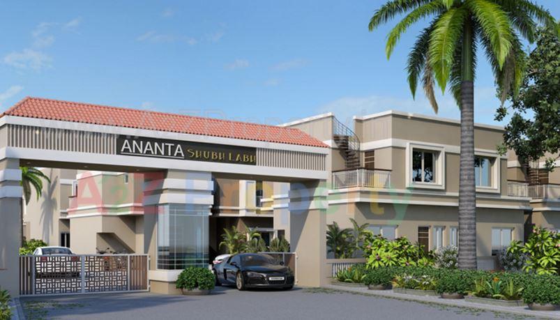3D Elevation of real estate project Ananta Shubhlabh located at Khatamba, Vadodara, Gujarat