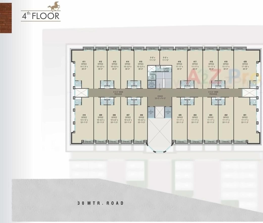 Layout of real estate project Ananta Stallion located at Sevasi, Vadodara, Gujarat