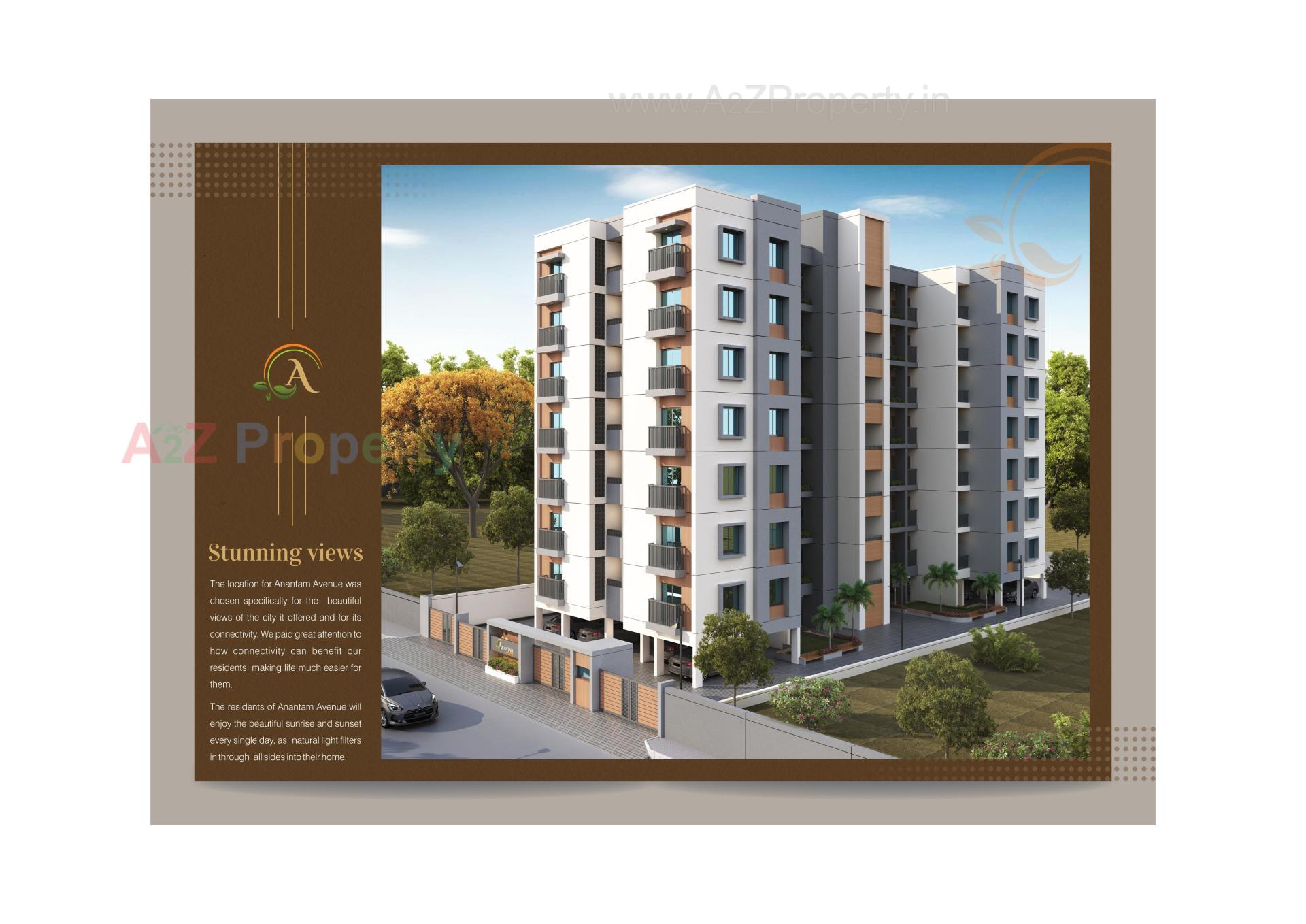 3D Elevation of real estate project Anantam Avenue located at Chhani, Vadodara, Gujarat