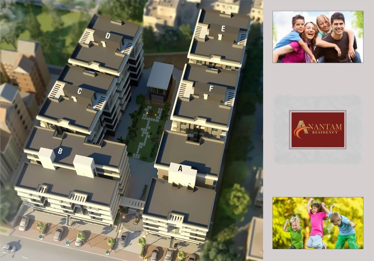 3D Elevation of real estate project Anantam Residency located at Vadodara, Vadodara, Gujarat