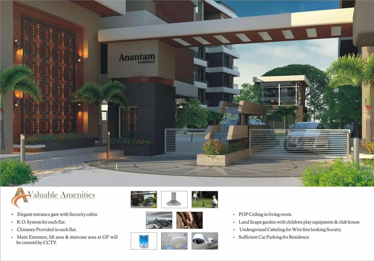 3D Elevation of real estate project Anantam Residency located at Vadodara, Vadodara, Gujarat